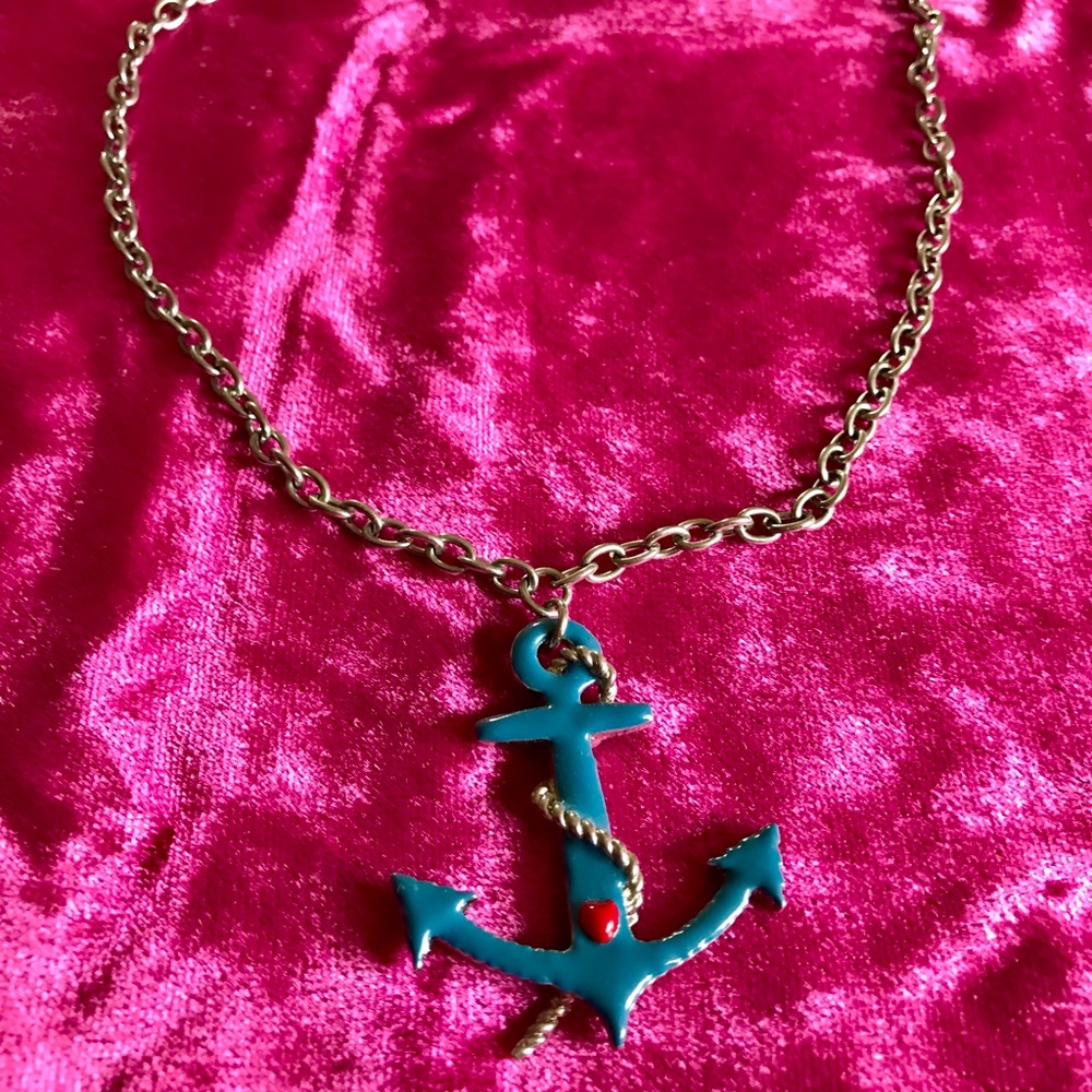 Sailer Anchor Necklace Gem